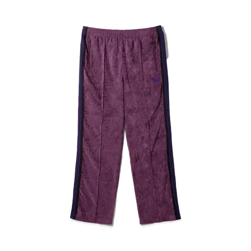 Needles x Sasquatchfabrix. Track Pant Cubism Love & Peace "Bordeaux"
