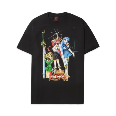 Geeks Rule x Magic Knight Rayearth 15 Silkscreen Printing T Shirt "Black"