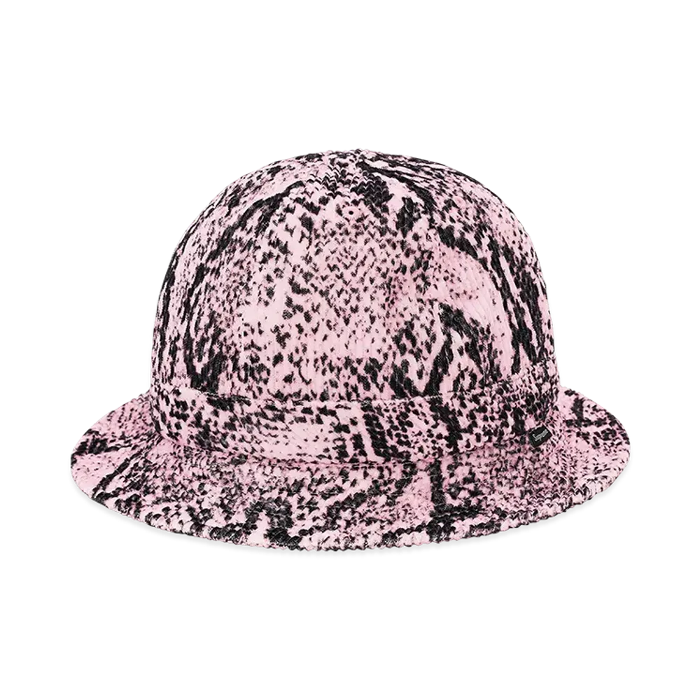 Supreme Snakeskin Corduroy Bell Hat "Pink"