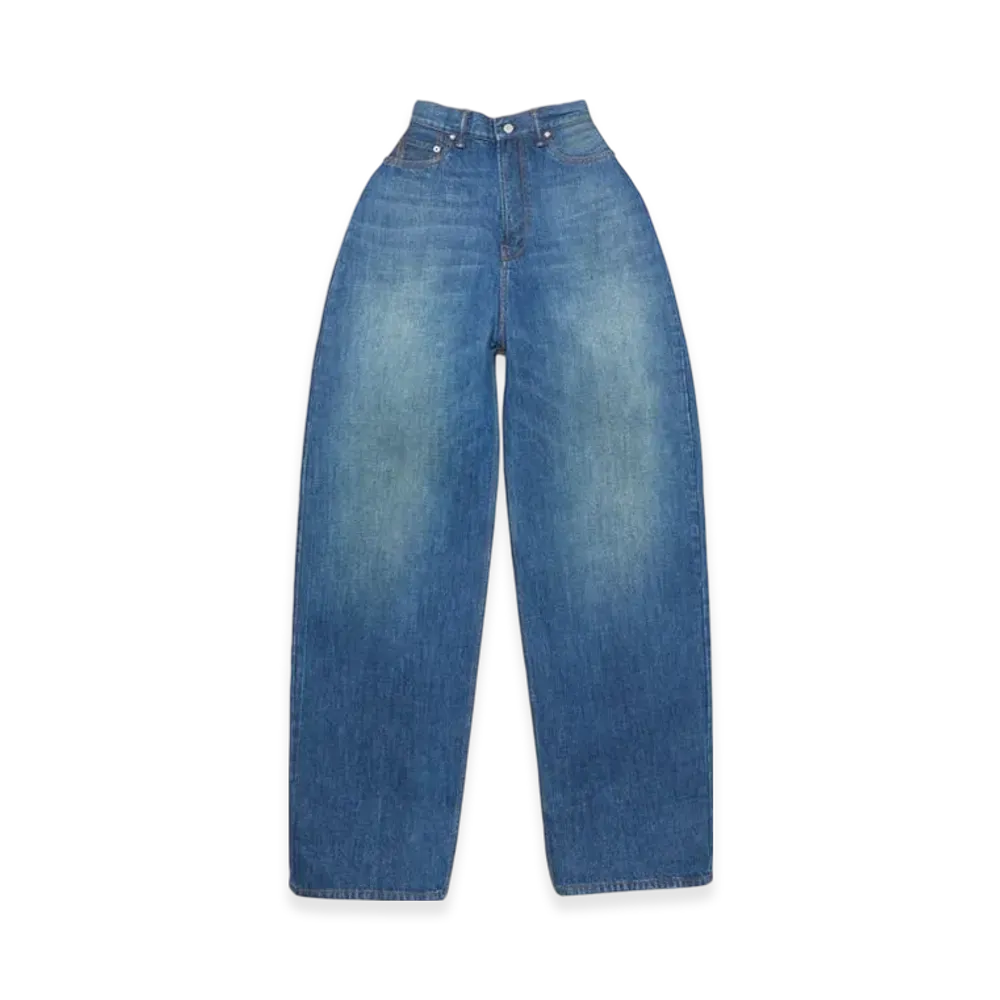 Acne Studios Denim bonded trousers "Mid blue"