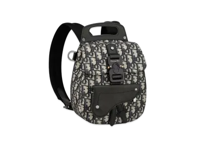 Dior Saddle Mini Backpack Dior Oblique Jacquard "Beige"