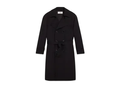 CELINE Oversized Trench Coat / Japanese Gabardine "Black"