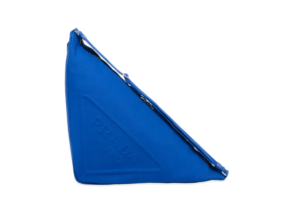 PRADA Prada Triangle Canvas Bag "Blue"