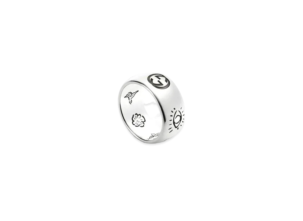 GUCCI Blind For Love Ring In Silver