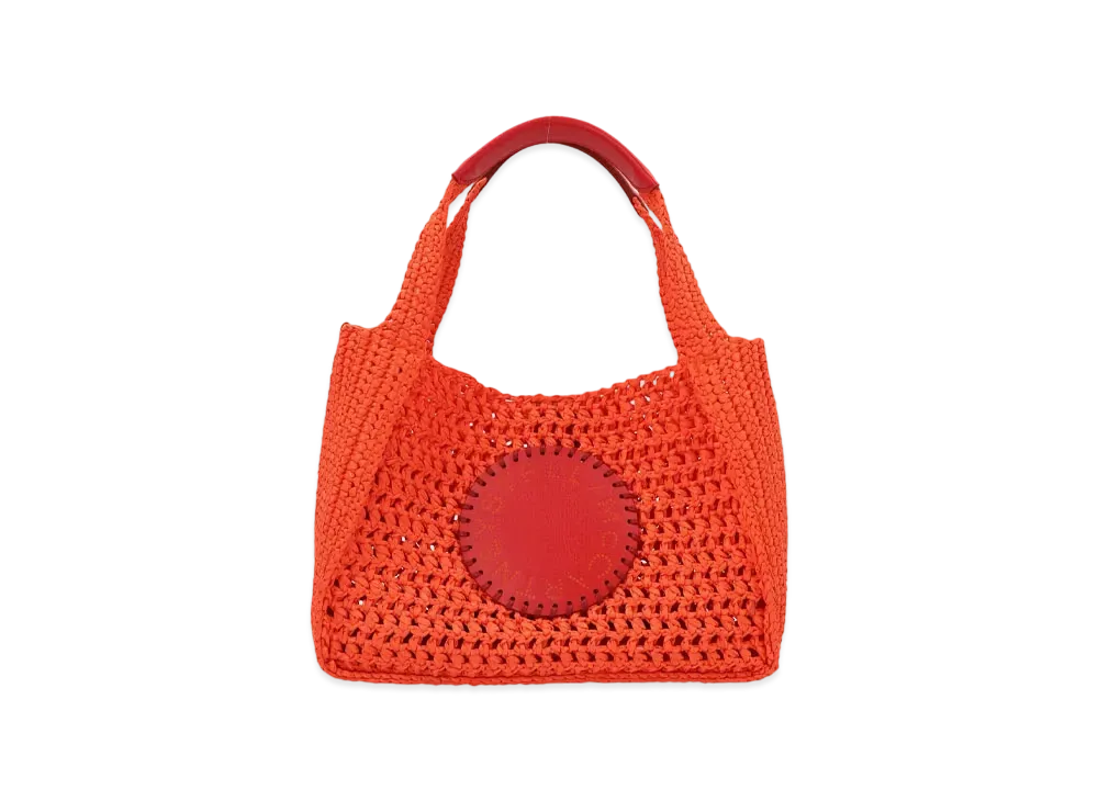 STELLA McCARTNEY Stella Logo Lafia Cross Body Bag "Bright Orange"