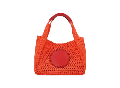 STELLA McCARTNEY Stella Logo Lafia Cross Body Bag "Bright Orange"