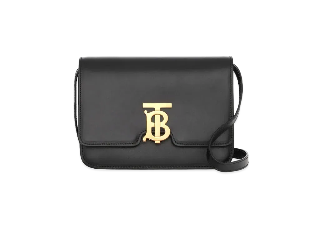 Burberry Small Leather TB Bag "Black"
