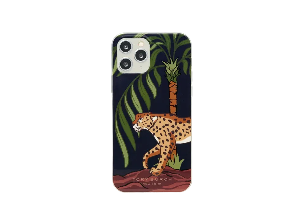 Tory Burch Perry Printed Phone Case "Navy"