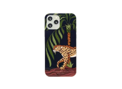 Tory Burch Perry Printed Phone Case "Navy"