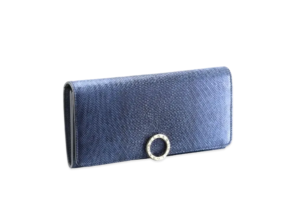BVLGARI BVLGARI Large Wallet "Blue"