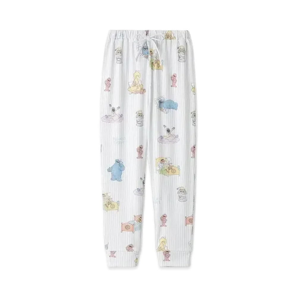 GELATO PIQUE x Sesame Street All-Over Pattern Long Pants (Kids) "Blue"