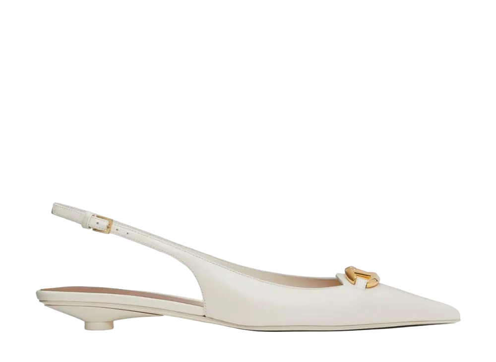 Valentino Garavani Women's vlogo Moon Slingback "Gold"