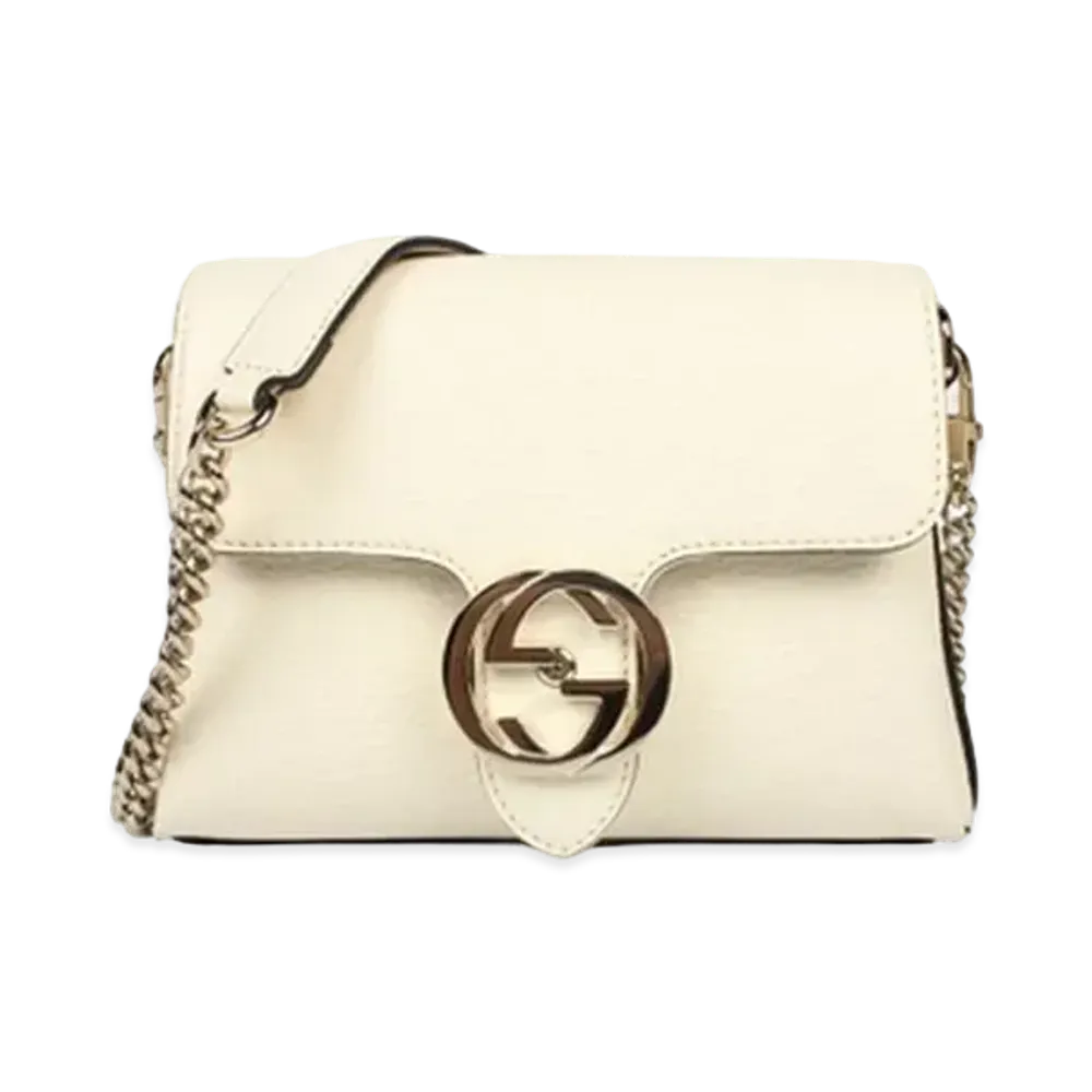 GUCCI Interlocking G Shoulder Bag "Ivory"