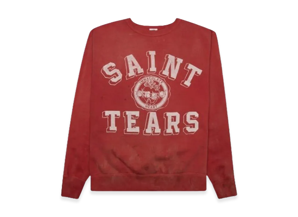 SAINT Mxxxxxx Saint Tears Sweatshirt "Red"