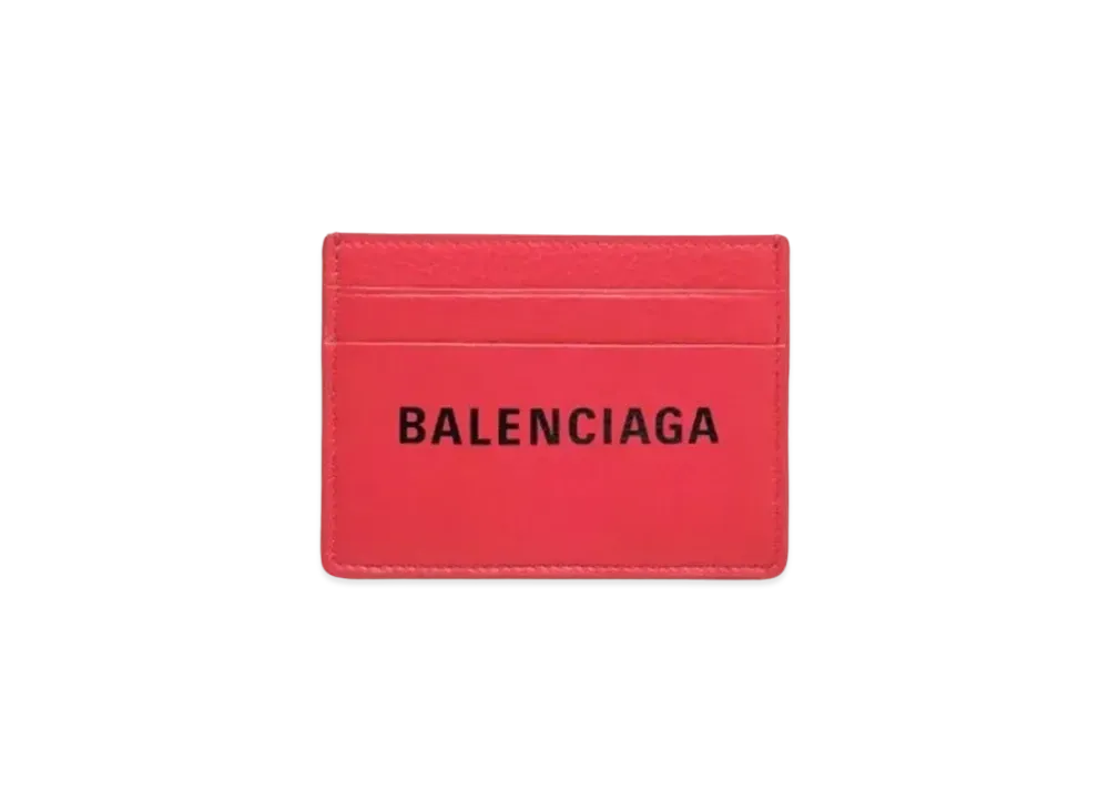 BALENCIAGA Everyday Crimson Daily Style Multi-Card Slot Card Holder "Red"