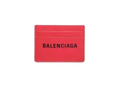 BALENCIAGA Everyday Crimson Daily Style Multi-Card Slot Card Holder "Red"