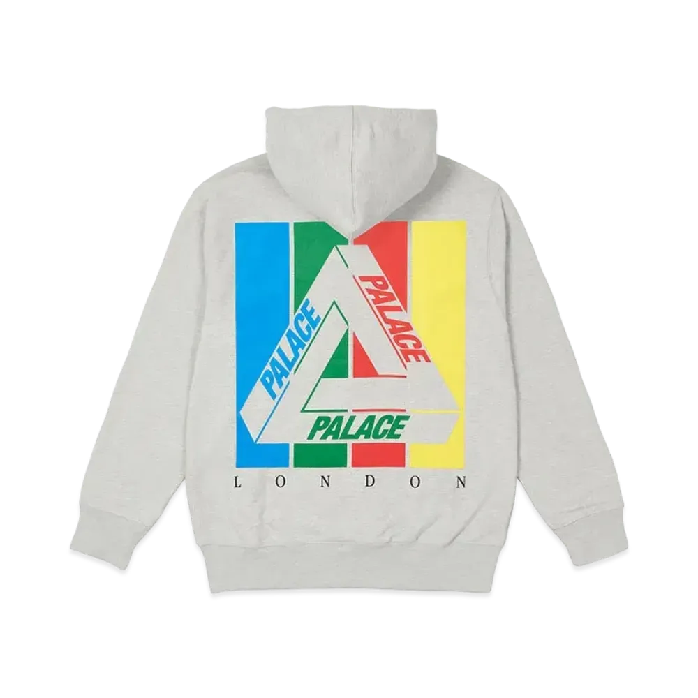 PALACE TRI-EMB HOOD "Grey Marl"