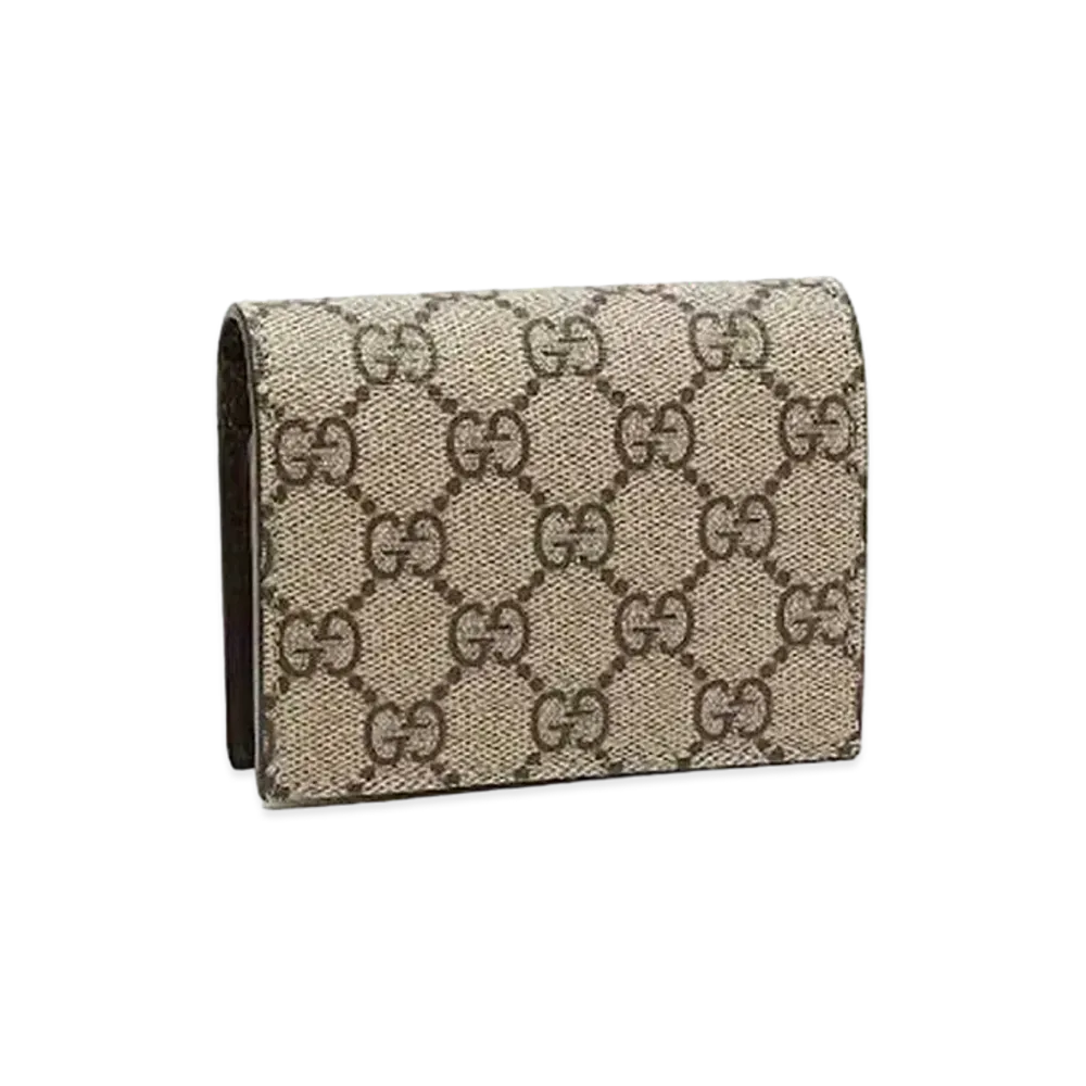 GUCCI GG Supreme Card Case "Beige"