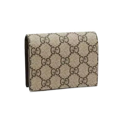 GUCCI GG Supreme Card Case "Beige"