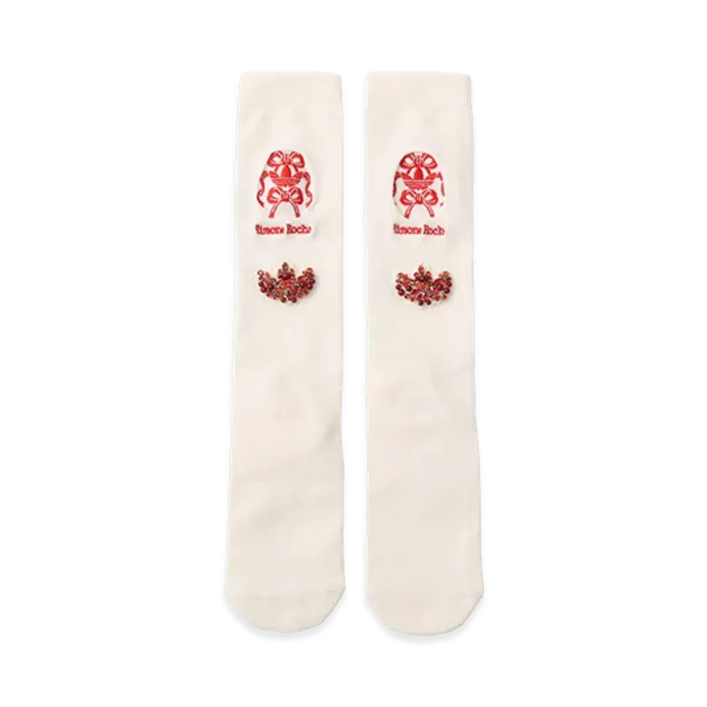 adidas x Simone Rocha Women's Knee High Socks "White"