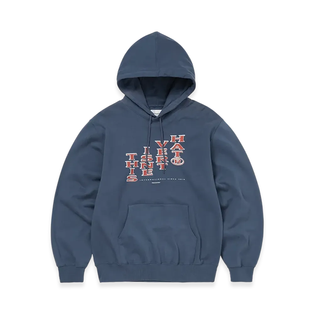 thisisneverthat Vertical Logo Hoodie "Deep Water"