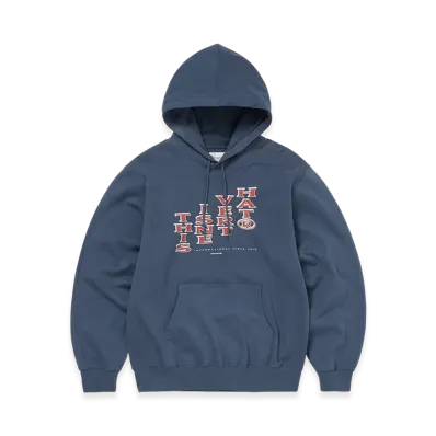 thisisneverthat Vertical Logo Hoodie "Deep Water"