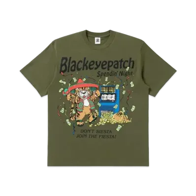 BlackEyePatch $pendin` Night Tee Light "Olive"