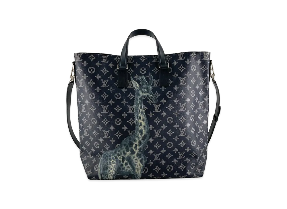 Louis Vuitton x Chapman Brothers Uncle Jake and Dinos Chapman 2WAY Tote Bag "Navy"