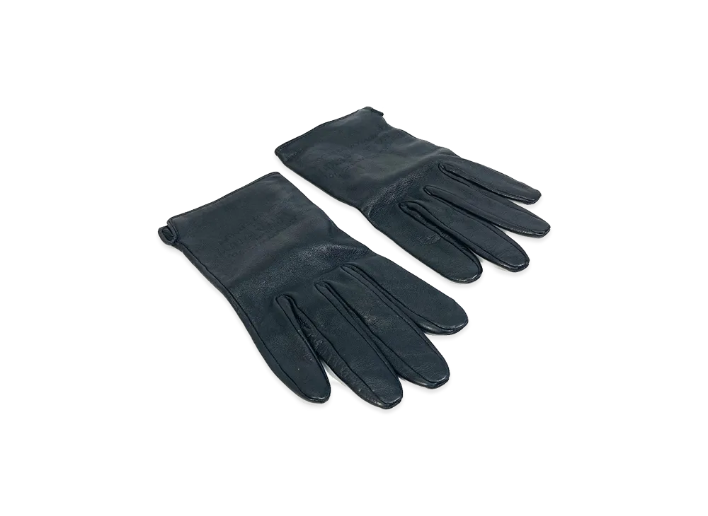Louis Vuitton Logo Leather Gloves "Black"