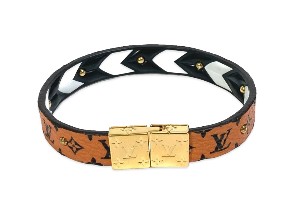 Louis Vuitton Braslet LV Crafty Reversible "Brown/White/Black"