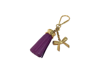 Louis Vuitton Keyring Tassel Ribbon "Purple"