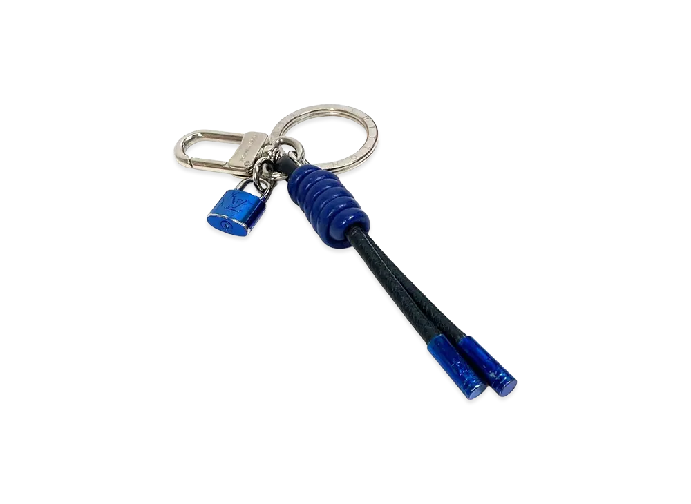 Louis Vuitton Porte Cle Knot Lock "Blue"