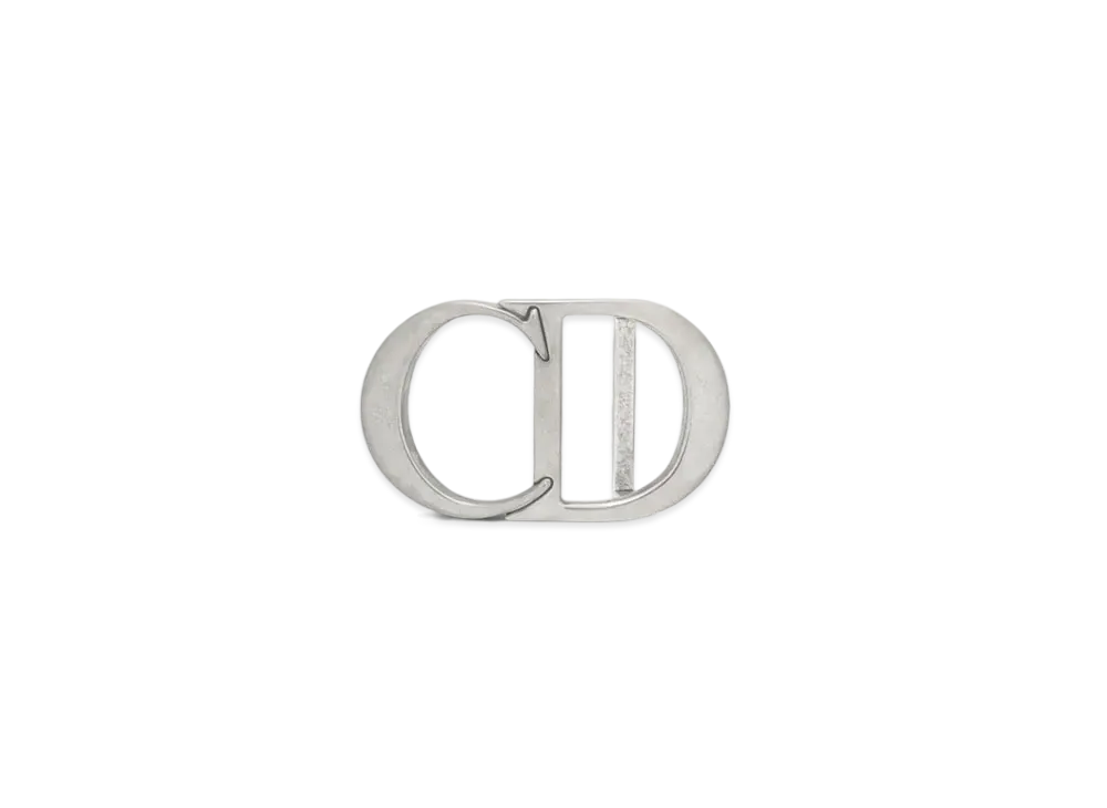 Dior CD Icon Belt Buckle Antique Brass 35MM "Silver"