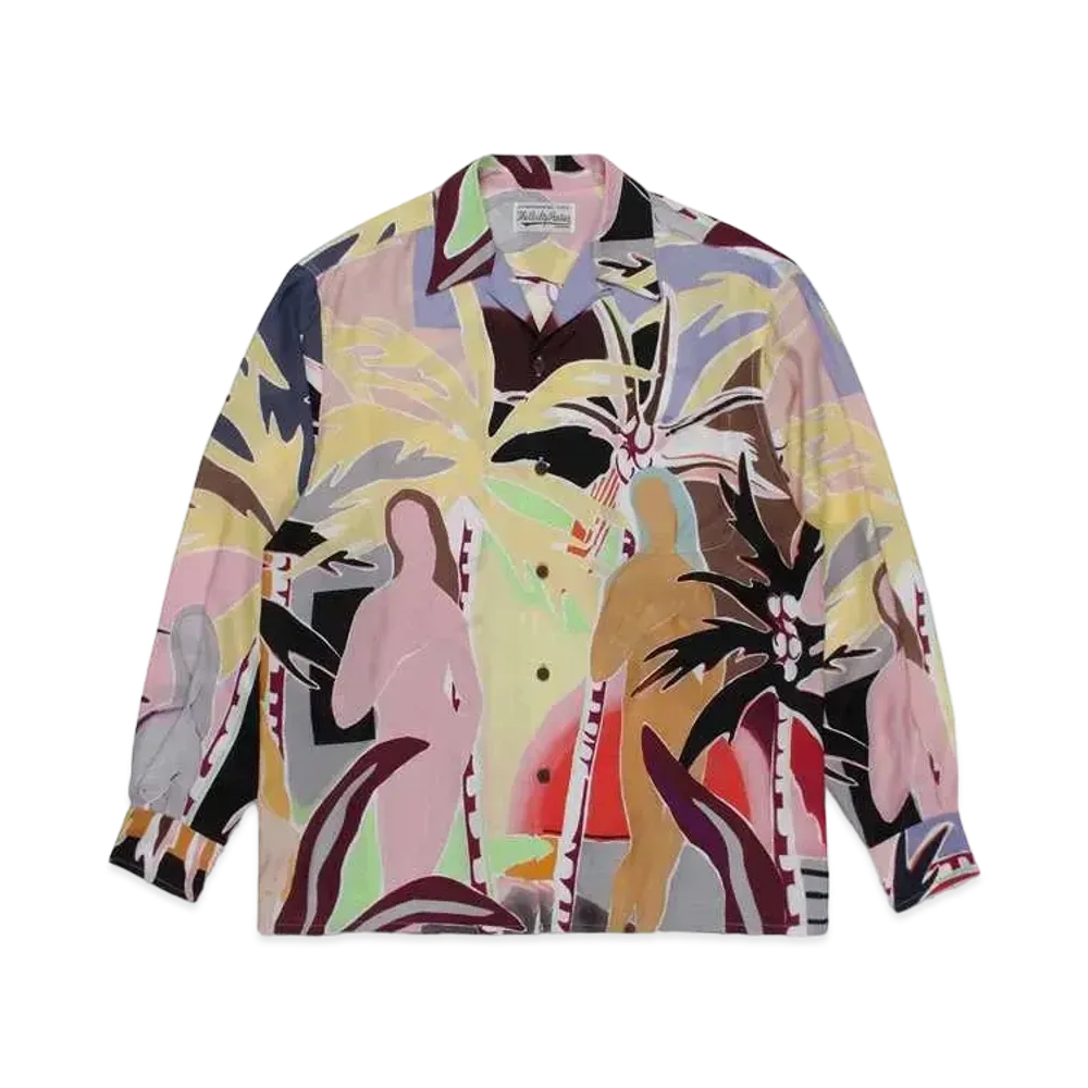 WACKO MARIA Yula Paradisezu Hawaiian Shirt "Yellow"