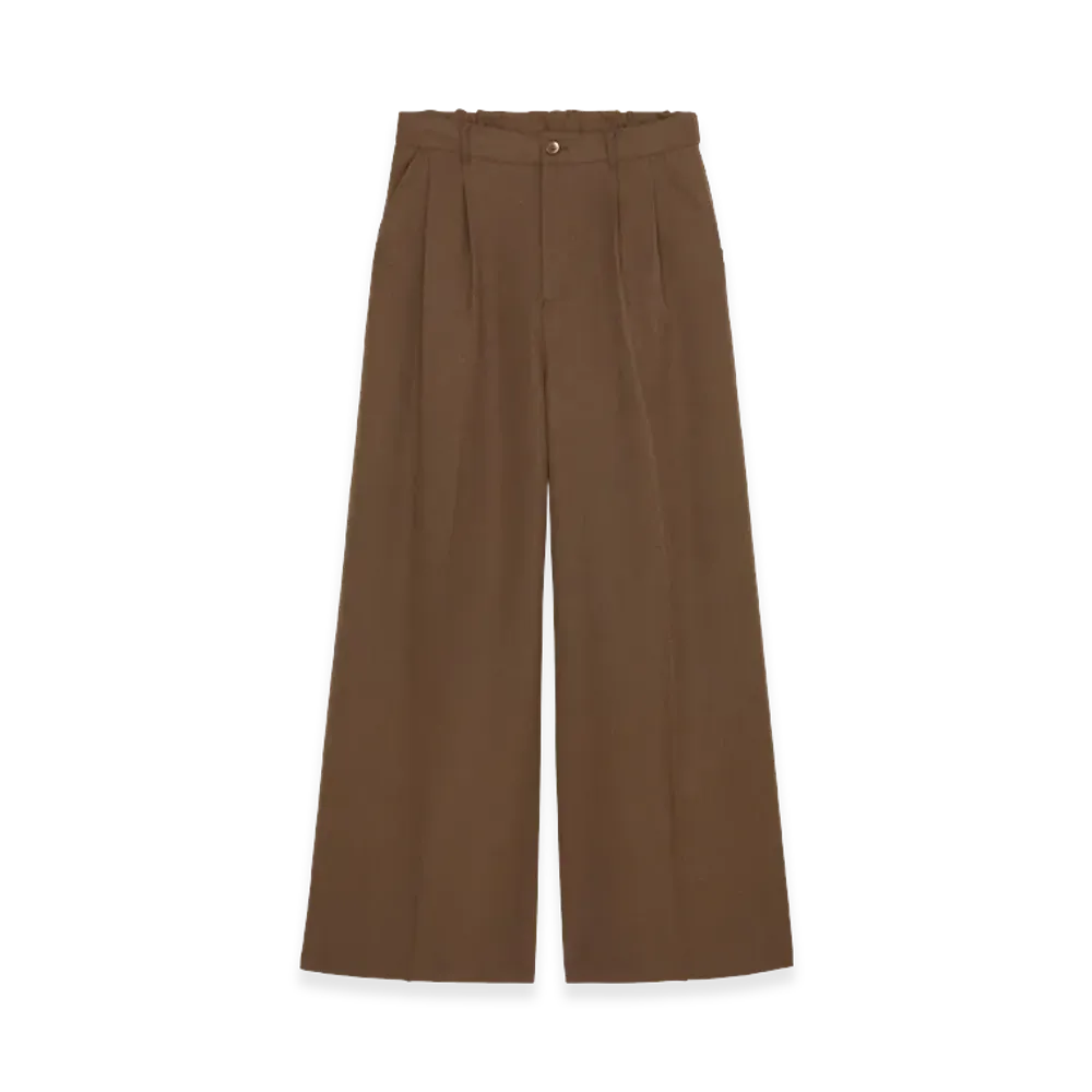 POINTLESS JOURNEY PJ Basic Slacks "Brown"