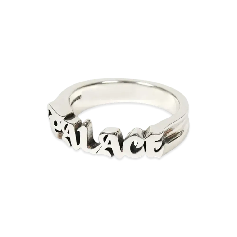 PALACE TGF Old Font Ring "Silver"