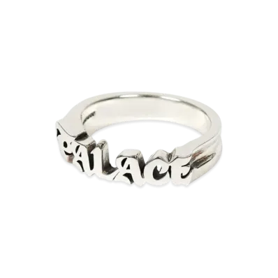 PALACE TGF Old Font Ring "Silver"