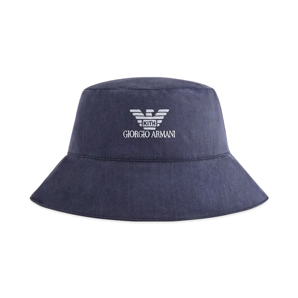 Kith x Giorgio Armani Cupro Jersey Bucket Hat "Nocturnal"