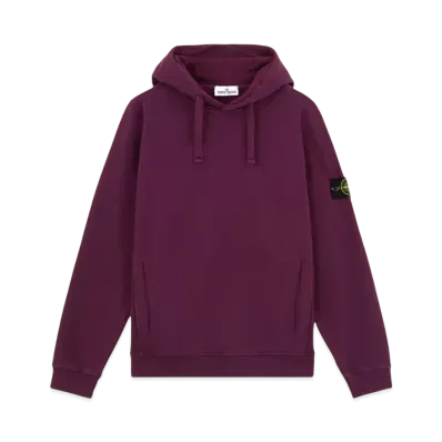 Stone Island 60820 Brushed Organic Cotton Fleece "Burgundy"