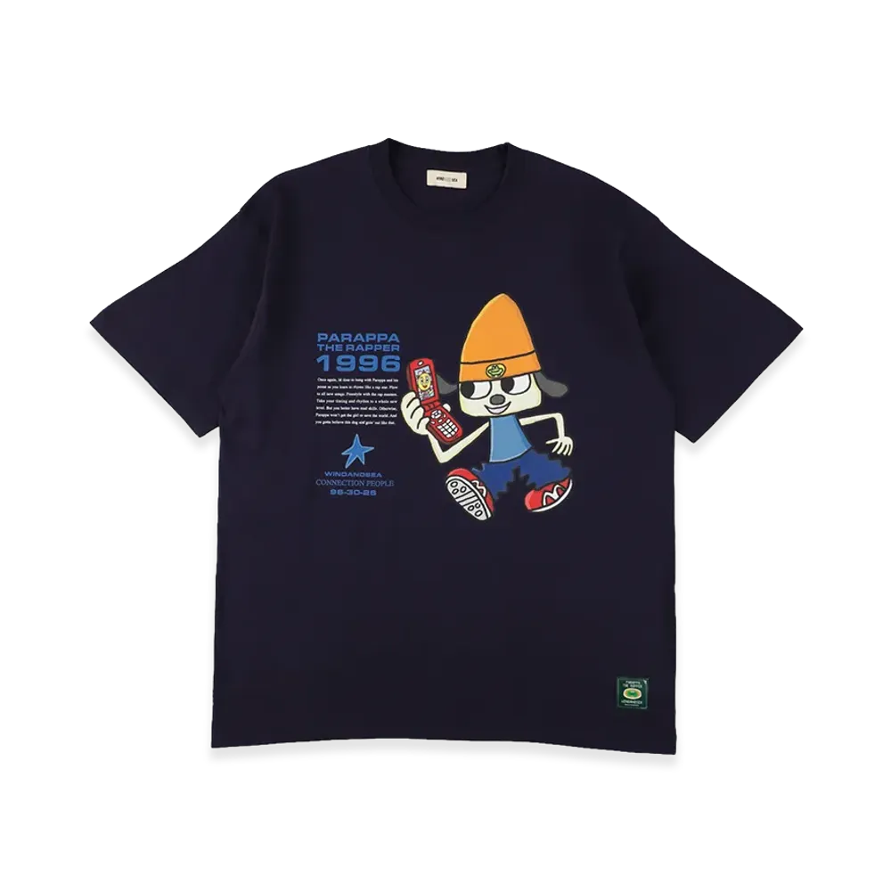 WIND AND SEA x PARAPPA Tee "Navy"