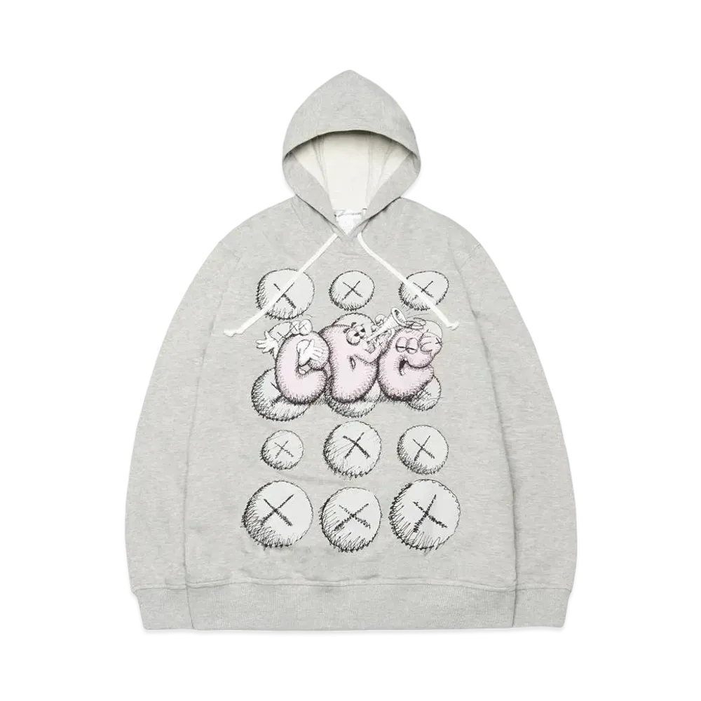 COMME des GARCONS SHIRT x KAWS CDG Hoodie Print2 "Grey"