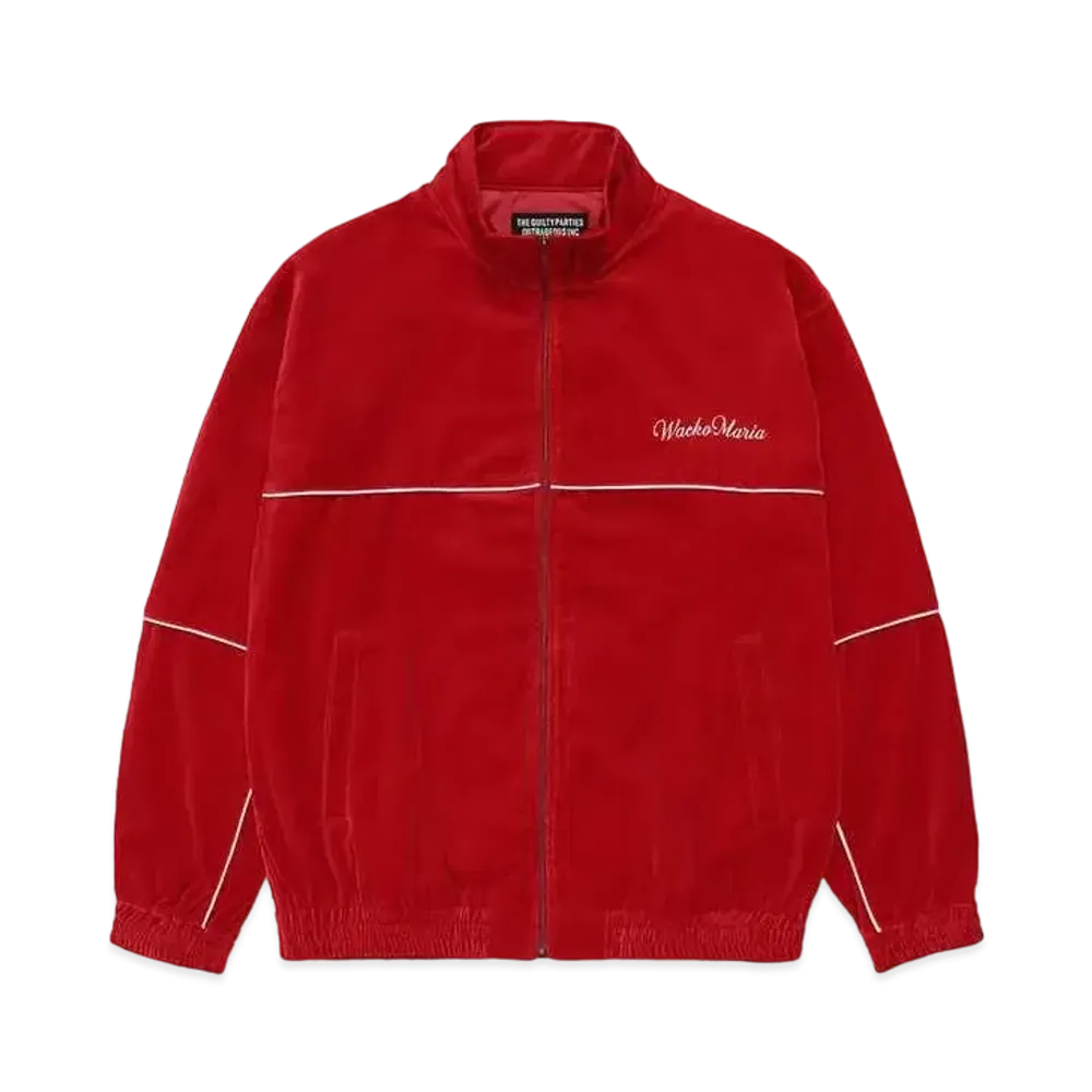 WACKO MARIA Velvet Track Jacket "Red"