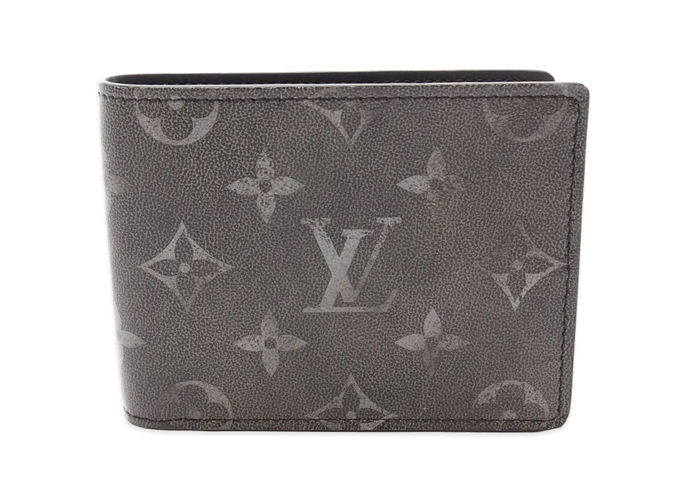 Louis Vuitton Slender Wallet Brushed Monogram "Black"