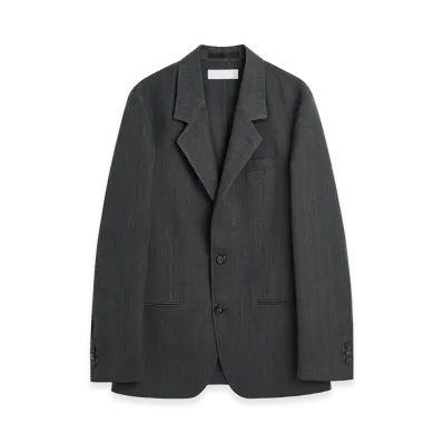 OUR LEGACY Unconstructed Ceremony Blazer "Shark Pinstripe Herringbone"