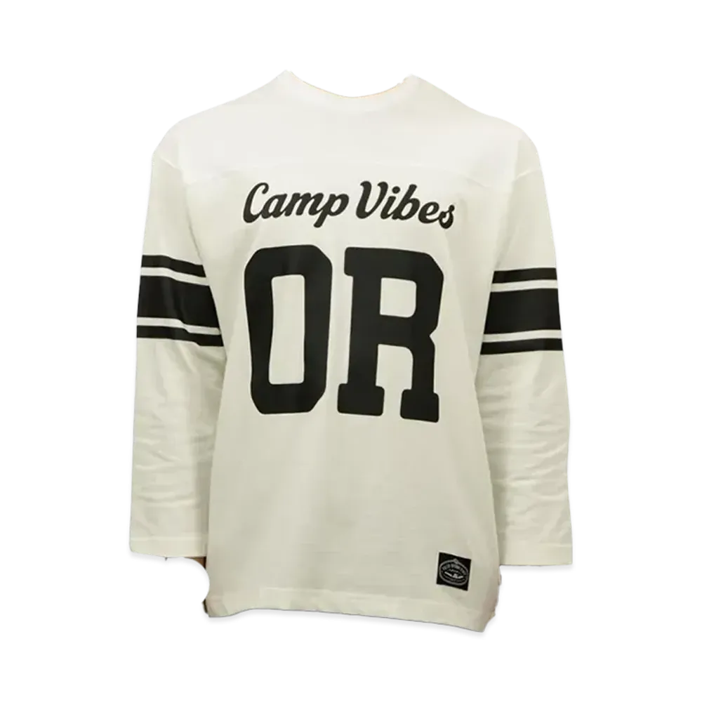 POLeR 3/4 Sleeve Camp Football Tee "White"