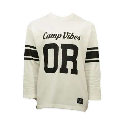 POLeR 3/4 Sleeve Camp Football Tee "White"