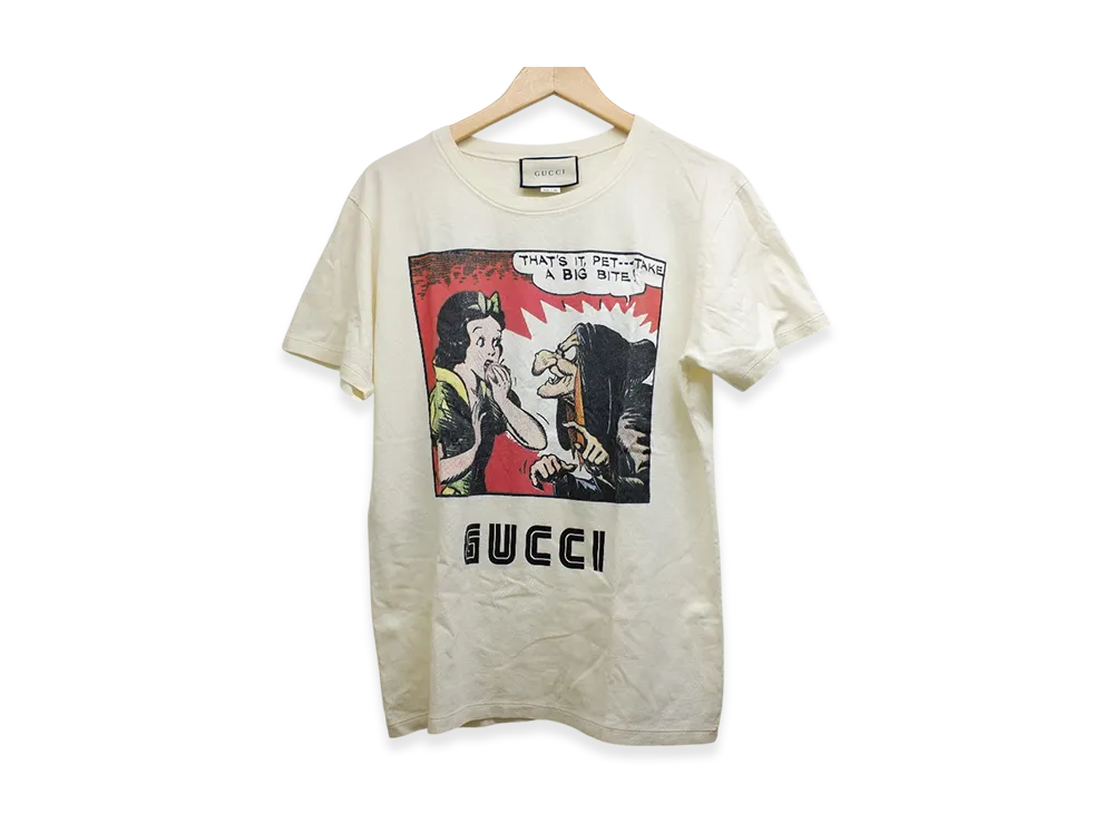 GUCCI 18SS Disney Collaboration Snow White T-Shirt "Cream"