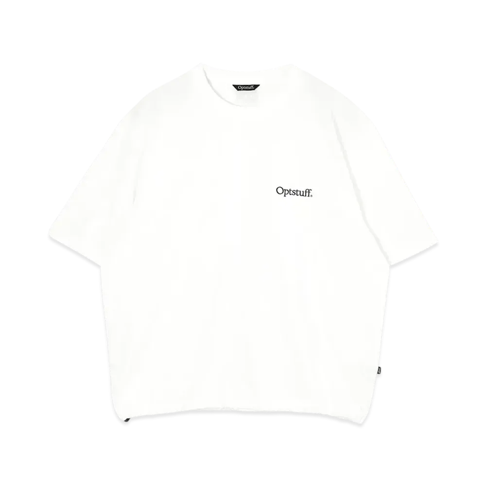 Optstuff Drawstring T-Shirt "White"