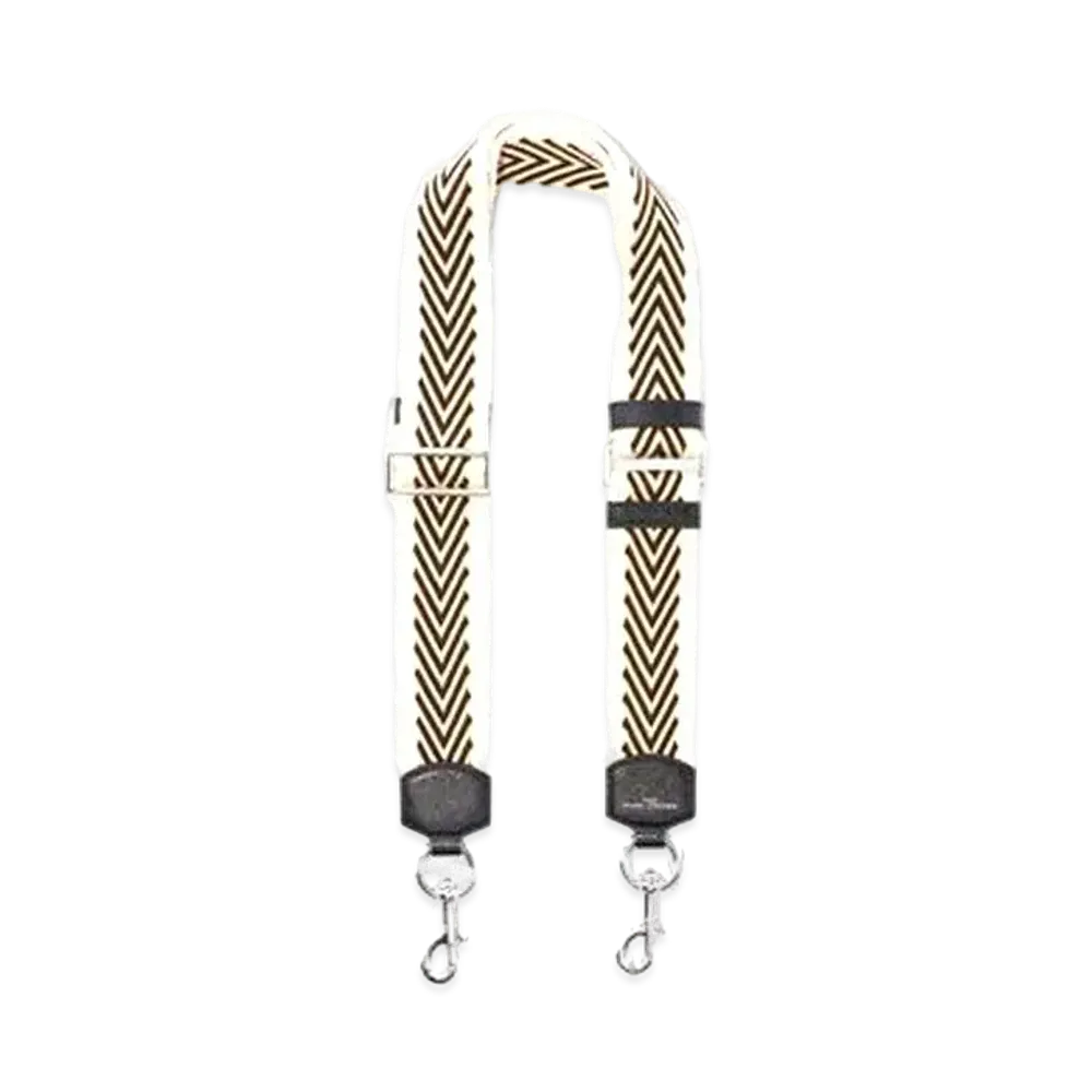 Marc Jacobs The Arrow Woven Webbing Strap "Black Multi/Nickel"
