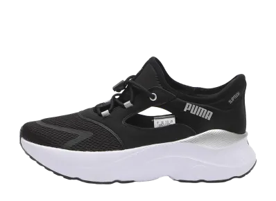 Puma Women's Softride Mayve Mule Ease In "PUMA Black/PUMA Silver"